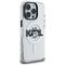 Karl Lagerfeld IML Choupette Sketch Logo MagSafe Case for iPhone 16 Pro - Clear