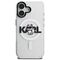 Karl Lagerfeld IML Choupette Sketch Logo MagSafe iPhone 16 Case - Clear