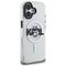 Karl Lagerfeld IML Choupette Sketch Logo MagSafe iPhone 16 Case - Clear