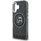 Karl Lagerfeld IML Glitter Karl &amp; Choupette Heads Logo MagSafe Case for iPhone 16 - Black