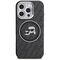 Karl Lagerfeld IML Glitter Karl &amp; Choupette Heads Logo MagSafe Case for iPhone 16 Pro - Black