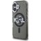 Karl Lagerfeld IML Glitter Karl &amp; Choupette Sketch Logo MagSafe Case for iPhone 16 - Black