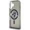 Karl Lagerfeld IML Glitter Karl &amp; Choupette Sketch Logo MagSafe Case for iPhone 16 - Black
