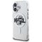 Karl Lagerfeld IML Glitter Karl &amp; Choupette Sketch Logo MagSafe Case for iPhone 16 - Transparent