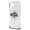 Karl Lagerfeld IML Glitter Karl &amp; Choupette Sketch Logo MagSafe Case for iPhone 16 - Transparent