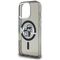 Karl Lagerfeld IML Glitter Karl &amp; Choupette Sketch Logo MagSafe Case for iPhone 16 Pro - Black