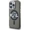 Karl Lagerfeld IML Glitter Karl &amp; Choupette Sketch Logo MagSafe Case for iPhone 16 Pro Max - Black