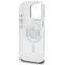 Karl Lagerfeld IML Glitter Karl &amp; Choupette Sketch Logo MagSafe Case for iPhone 16 Pro Max - Clear
