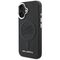 Karl Lagerfeld Initial &amp; Metal Logo MagSafe Case for iPhone 16 - Black