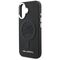 Karl Lagerfeld Initial &amp; Metal Logo MagSafe Case for iPhone 16 - Black