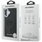 Karl Lagerfeld Initial &amp; Metal Logo MagSafe Case for iPhone 16 - Black