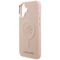 Karl Lagerfeld Initial &amp; Metal Logo MagSafe Case for iPhone 16 Plus - Pink