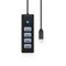 Orico PW4U-C3 USB Hub 4-Port USB-A 3.0 1.8m - Black