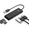 Orico PAPW3AT-U3 USB Hub 4-port 3x USB-A 3.0 with microSD/SD card reader 1 m - black