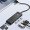 Orico PAPW3AT-U3 USB Hub 4-port 3x USB-A 3.0 with microSD/SD card reader 1 m - black