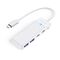Orico PAPW2AC-C3 USB Hub 4-port 2x USB-A 3.0 1x USB-C 3.0 with USB-C PD 100W charging 0.15m - white