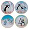 PINGU - 4 Embossed Metal Coasters