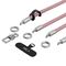 Tech-Protect C10S Crossbody Phone Lanyard (114 cm) + Wrist Strap (31 cm) - Pink Titanium