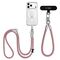 Tech-Protect C10S Crossbody Phone Lanyard (114 cm) + Wrist Strap (31 cm) - Pink Titanium