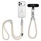 Tech-Protect C10S Crossbody Phone Lanyard (114 cm) + Wrist Strap (31 cm) - Beige Titanium