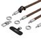 Tech-Protect C10S Crossbody phone lanyard (114 cm) + wrist strap (31 cm) - brown-titanium