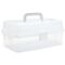 TOYMAX - Storage box with 2 shelves, 31 x 14.2 x 17.5 cm, clear (714225) / Toys