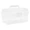 TOYMAX - Storage box with insert, 25.5 x 13.5 x 14.5 cm, clear (714223) / Toys