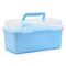TOYMAX - Storage box with insert, 25.5 x 13.5 x 14.5 cm, light blue (714224) / Toys