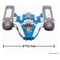 Star Wars Medium Vehicle BTL-B Y-wing Starfighter with Clone Captain Rex 13 cm