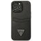 Etui Guess Saffiano Triangle Logo Cardslot na iPhone 13 / 13 Pro - czarne