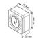 GreenBlue Flush-Mount WiFi Relay, Android/iOS/Alexa/Google Home, 100–240 V AC, 50/60 Hz, max. 16 A, for 150 W LEDs, GB739