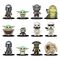 Star Wars Mystery Mini Figures 5 cm The Mandalorian and Grogu Series 2 Display (12)