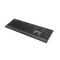 Gembird KB-MCH-06 Slim wired multimedia keyboard with Type-C adapter, US layout, black