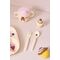 Rice - Kids Melamine Spoon and Fork - Pink ABC Print - Child-Friendly Size / Baby and Children