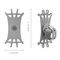 Rockbros LF436 Handlebar Clamp Phone Holder - Gray