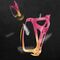 Rockbros RKL02 Aluminum Bottle Cage - Red and Gold