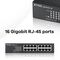 Zyxel GS1100-16 Unmanaged Gigabit Ethernet (10/100/1000) Black