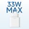 Cuktech A19 30W USB-A + USB-C Wall Charger - White