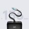 Cuktech LPB252N 120W 25000mAh Powerbank with Built-in USB-C Cable - Gray