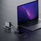 Cuktech AD1204U 120W Wall Charger with Display and USB-C Cable - Silver