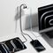 Cuktech AD653W 67W GaN 2x USB-C + USB-A Wall Charger with 70cm Retractable USB-C Cable - White