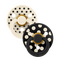 BIBS - Pacifier Studio Colour 2 PACK Polka Latex - Ivory/Black - Size 1 / Baby and Children