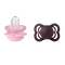 BIBS - Pacifier Supreme 2 PACK Silicone - Baby Pink/Plum - Size 1 / Baby and Children