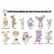 Winnie the Pooh 100th Anniversary 3D PVC Bag Clips Series 78 Blind Bag Display (24) (Flocked)