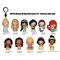 Disney 3D PVC Bag Clips Princess with Food Serie 44 Display (24)