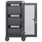 Manhattan iPad to 13", MacBook Air to 13" & Chromebook 14" 30-bay Charging Trolley/Cart via USB-C (30W), Also other tablets/smartphones (with device to USB-C cable), Bays 404x27.6x283mm, USB-C charging cables included, Cabinet