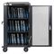 Manhattan Laptop Charging Cart/Trolley via AC Adapter (EU) 30-bay, Install device's AC Adapter (power cables) into unit, Suitable for ALL laptops (to 16"), iPads, MacBooks, Chromebooks, other portable devices, Bays 380x30x280mm, Cabinet, Lockable