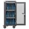 Manhattan iPad to 13", MacBook Air to 13" & Chromebook 14" 30-bay Charging Trolley/Cart via USB-C (30W), Also other tablets/smartphones (with device to USB-C cable), Bays 404x27.6x283mm, USB-C charging cables included, Cabinet