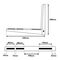 Bracket / Mount for Maclean Air Conditioner / Heat Pump, arm length 500x550 mm, galvanized steel, up to 250 kg, MC-144