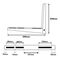 Bracket / Mount for Maclean Air Conditioner / Heat Pump, arm length 450x500 mm, galvanized steel, up to 200 kg, MC-145